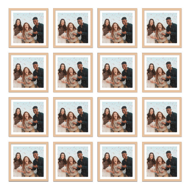 16 Pieces Set 8" x 8"
