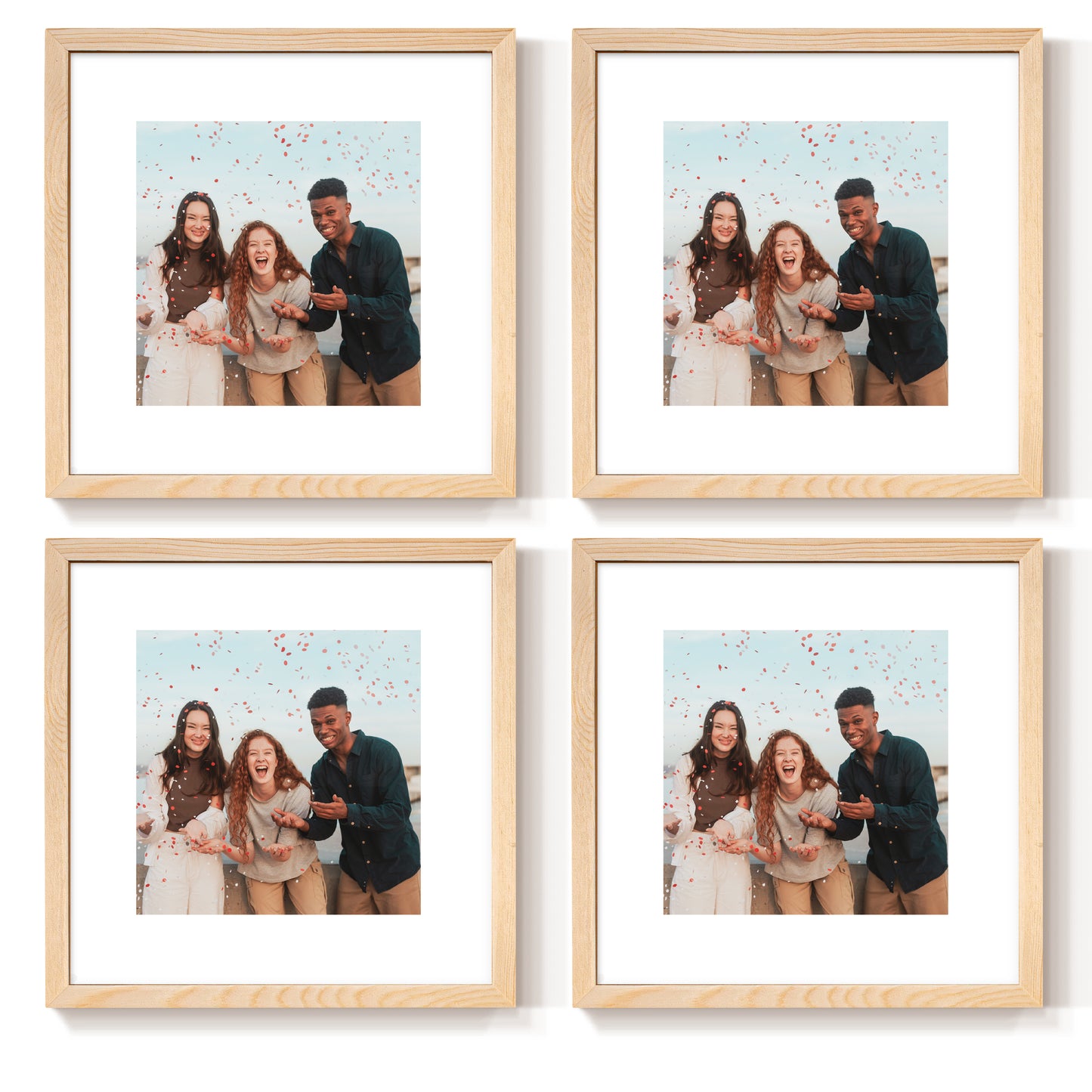 4 Pieces Set 8" x 8"