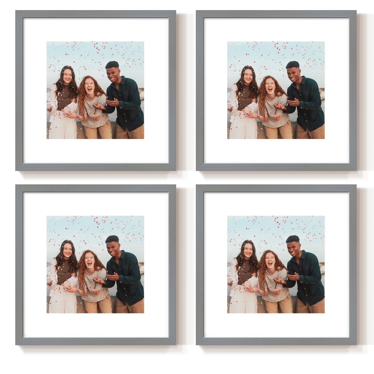 4 Pieces Set 8" x 8"