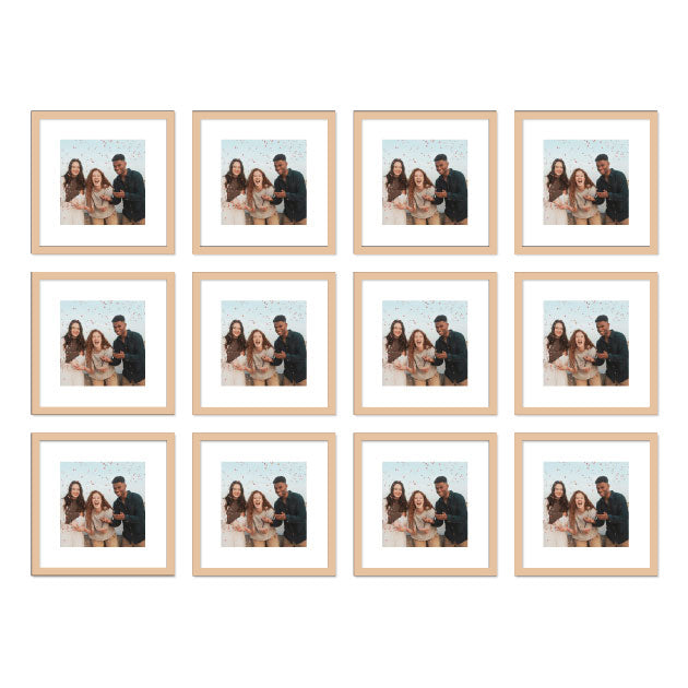 12 Pieces Set 8" x 8"