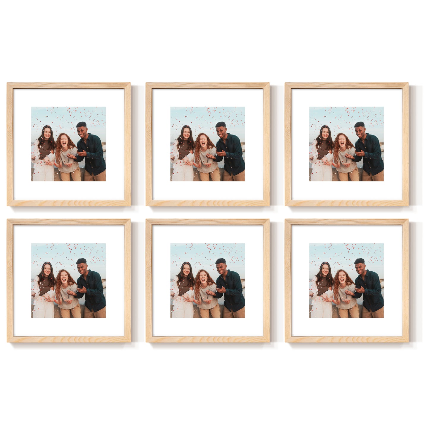 6 Pieces Set 8" x 8"