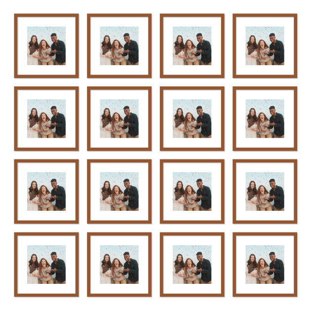 16 Pieces Set 12" x 12"