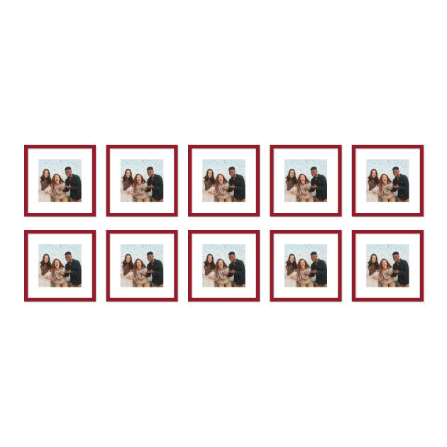 10 Pieces Set 8" x 8"